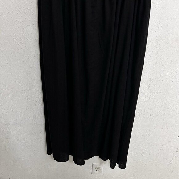 Andree By Unit Black Maxi Long Dress Size 1X Off The Shoulder Ruffled Tie Front - Picture 9 of 14